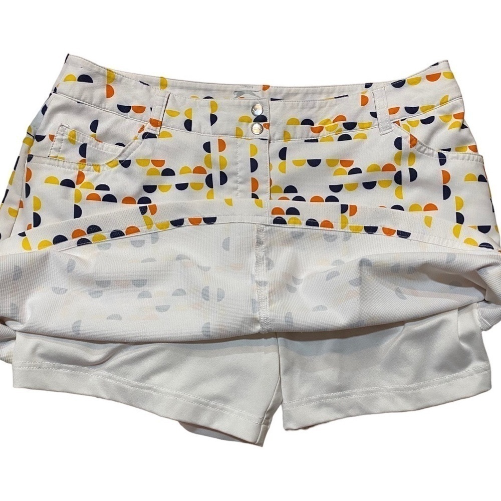 Slazenger Geo Print Golf / Tennis Skort 16” Size 8 - Picture 5 of 6